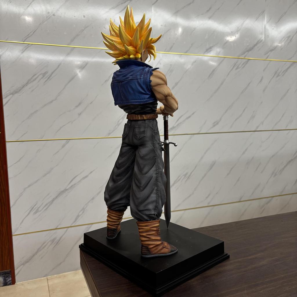 53cm Dragon Ball Z JT Statue 2% Trunks Torankusu Future Super Saiyan Large Size Action Figures