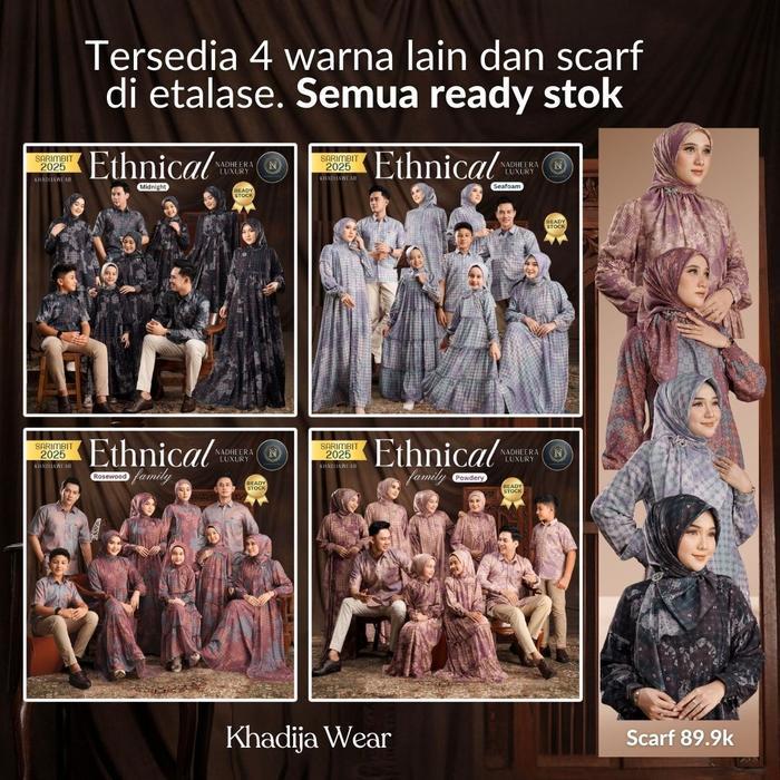 zeni ETHNICAL POWDERY FAMILY NADHEERA LUXURY SARIMBIT 2025 COUPLE LEBARAN