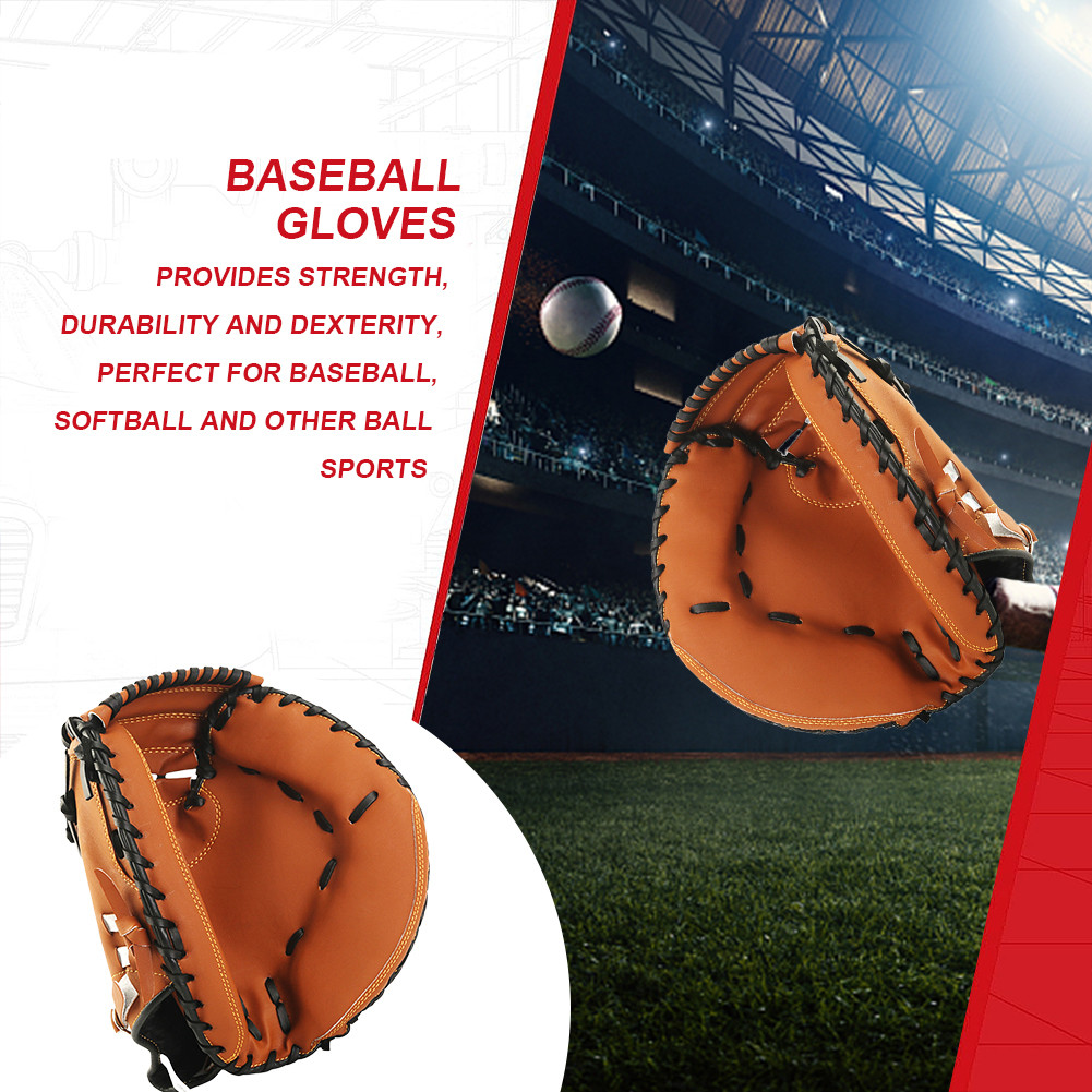 Baseball Softball Catcher Wear-resistant Baseball Fielding Glove Softball Glove Beginner Play