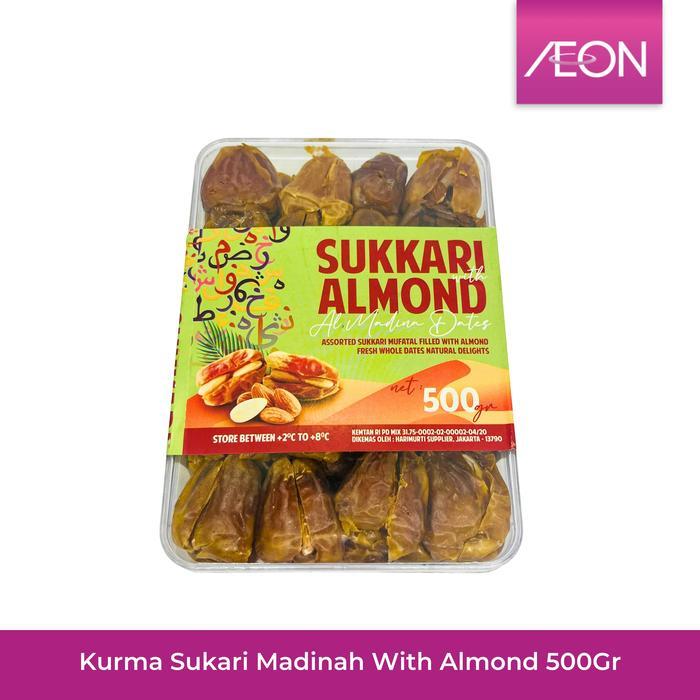 Kurma Sukari Madinah With Almond 500 Gr / Kurma Sukari Almond 500 Gr / Kurma Al Madinah / Kurma