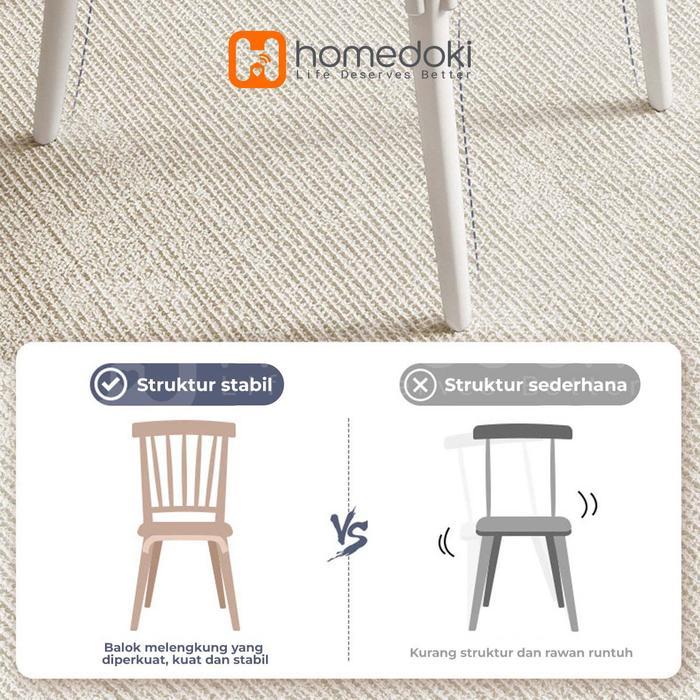 Homedoki Kursi Makan / Kursi Plastik / Kursi Cafe / Kursi Lesehan