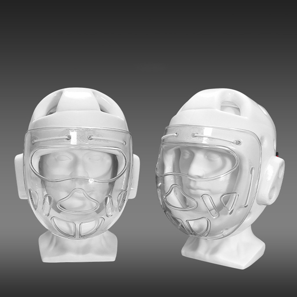 Karate Headgear Head Guard Practical Sports Hat Protect Cap Face Mask Boxing Helmet For Martial Arts