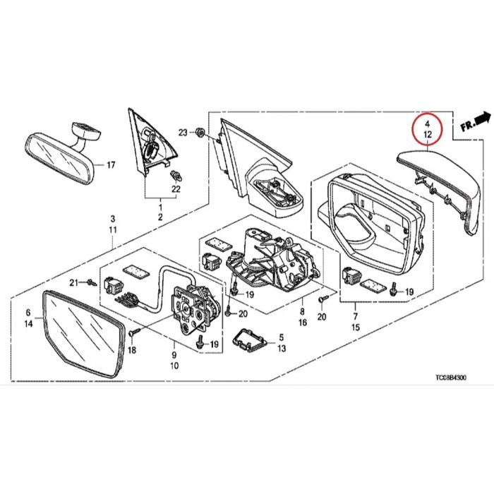 COVER SPION HONDA ACCORD 2008 2009 ORI PASSSS