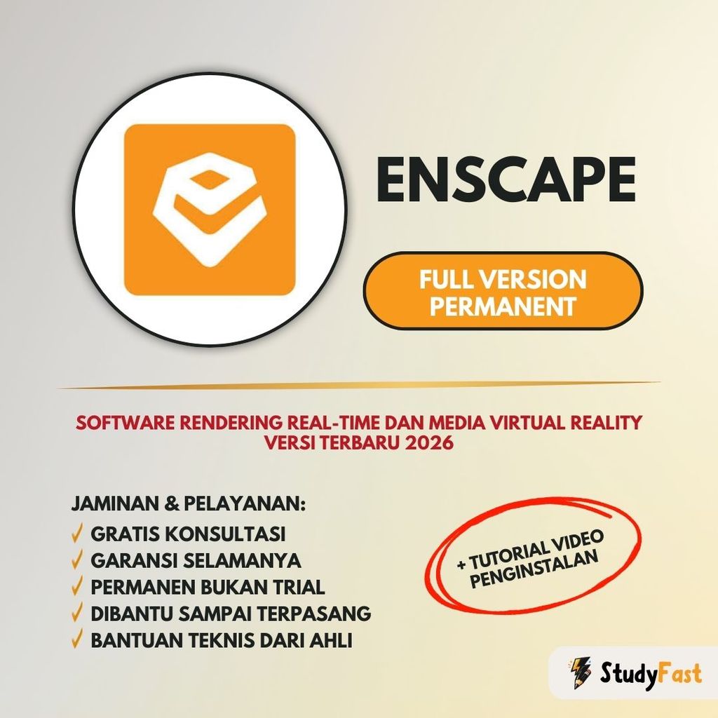 Enscape 2026 v4.15 + Assets Library Offline Permanen Original + Tutorial