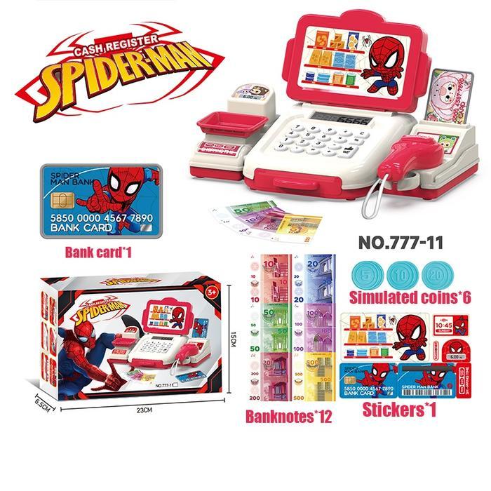 JIQILE Mesin Kasir Mainan Simulasi supermarket Mesin Kasir Belanja Mainan Cashier Machine Toys