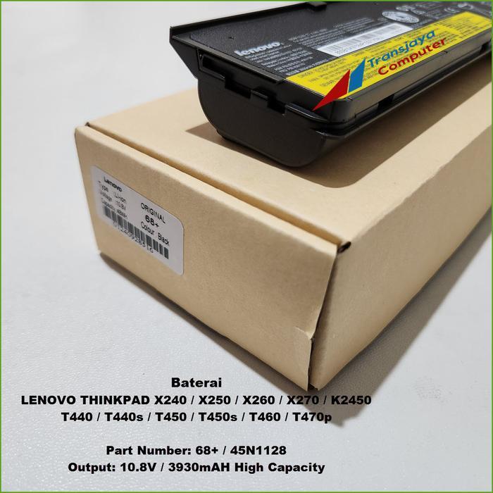 Baterai Battery Laptop Thinkpad X240 X250 X260 X270 Baterai Eksternal Li-ion20
