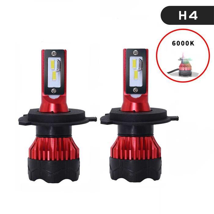 Gt 2Pcs Lampu Depan Mobil H4 Led Foglamp Headlamp 12000 Lumens 55W - K5