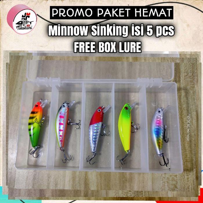Lure Minnow Sinking Isi 5 Free Box
