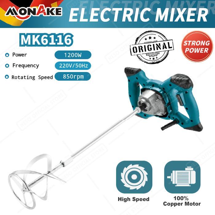 [] Mesin Pengaduk Cat / Paint Mixer / Electric Mixer MONAKE MK6116