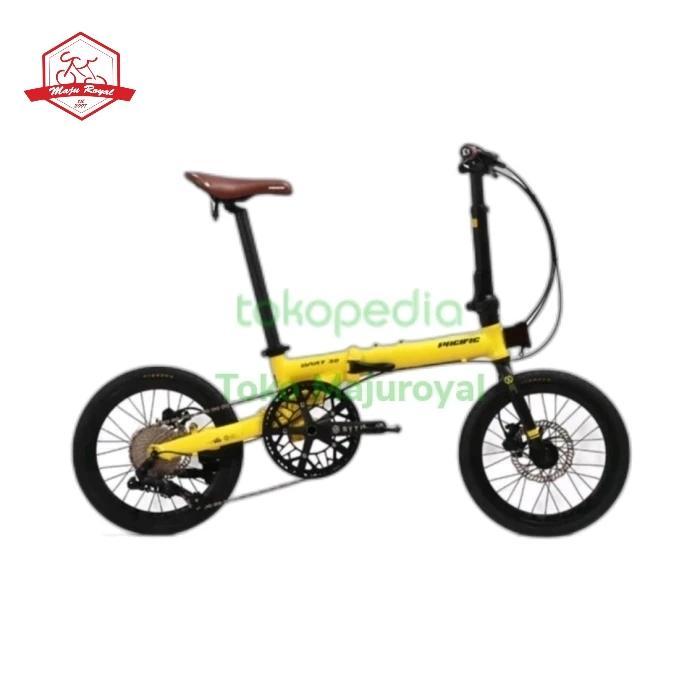 Sepeda lipat 16 Pacific Dart 3.0 Alloy 10 speed Rem Hidrolik