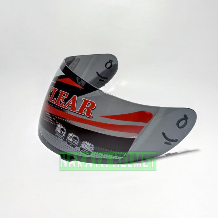 Kaca Helm Kyt R10 Flat Visor Helmet Kyt R 10 Iridium Red Gold Blue Silver Pelangi Bening Hitam