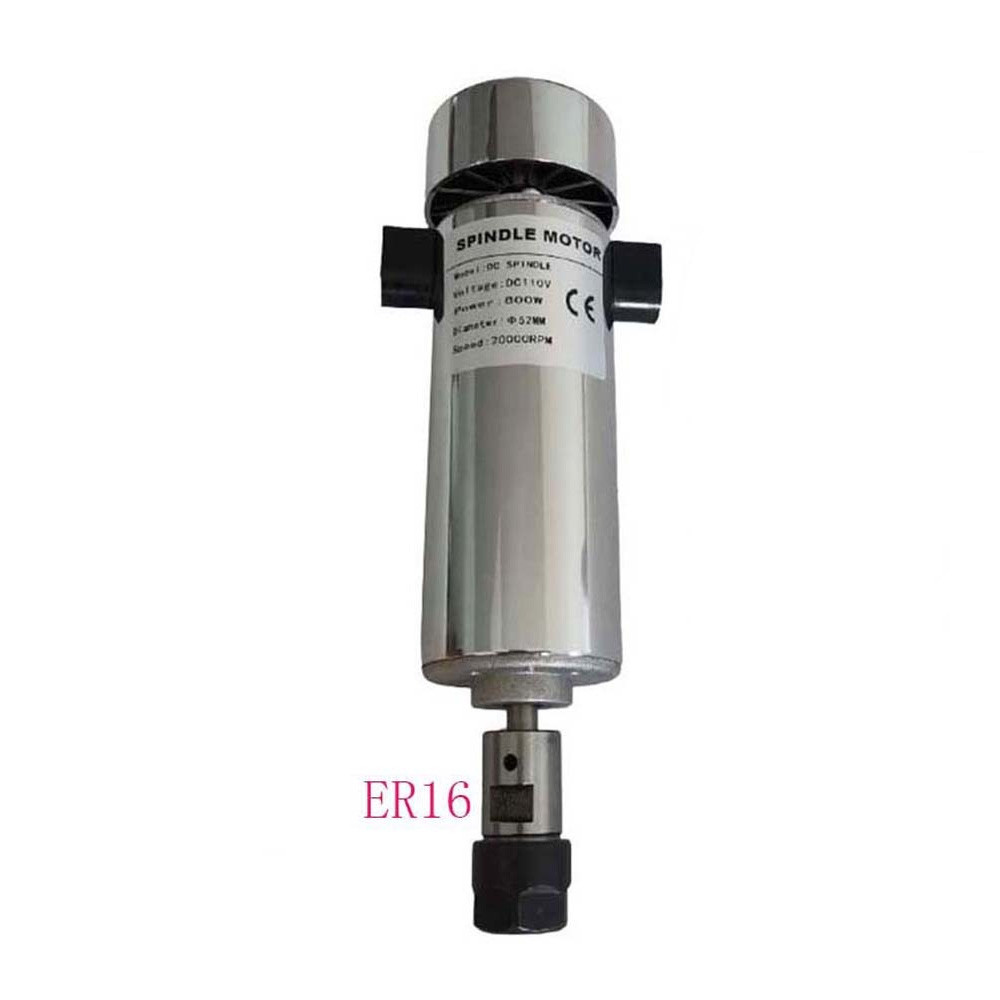 Air cooled DC110V 20000RPM CNC Spindle Motor Kit 800W Spindle Motor+Power Supply+Spindle 52MM