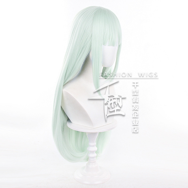 High Quality Mutsumi Wakaba Cosplay Wig Anime Bang Dream Mortis Cosplay Wigs Women Long Light Green