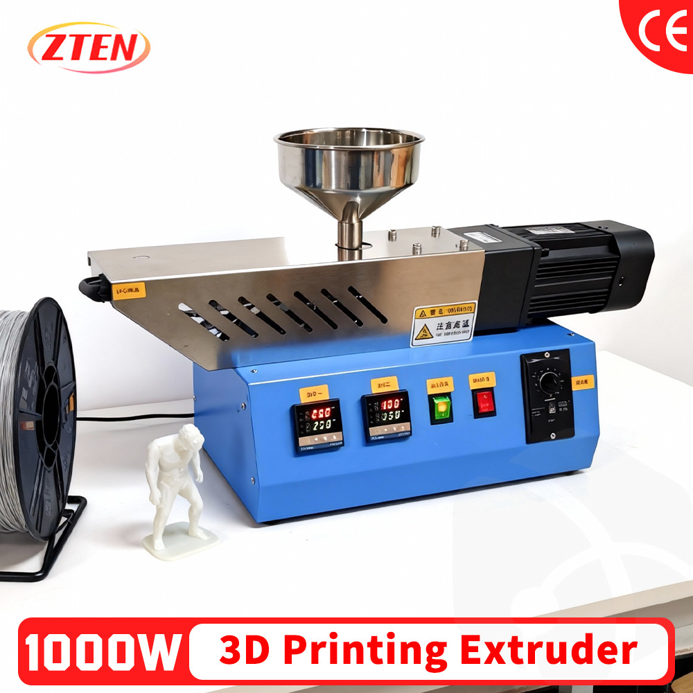 Single Screw Extruder Laboratory Plastic Extruder Machine Polymer Injection Molding Crusher Traction