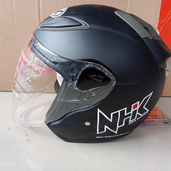 Helm Nhk R6 Polos Hitam Dof