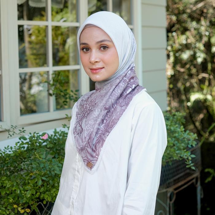DISKON Radwah - Jouyance Scarf - Hijab Motif Segi Empat - Hijab Printing READY STOCK
