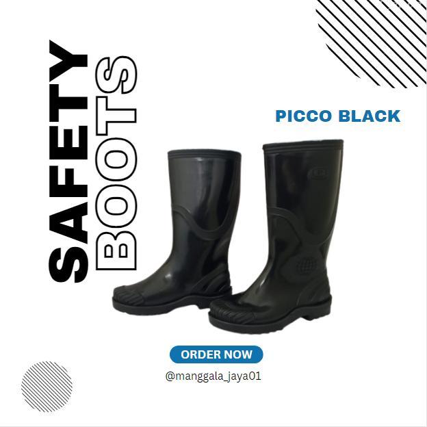 PROMO Sepatu Boot Picco/Boot Karet /Boot Anti Air/ Boot Tinggi