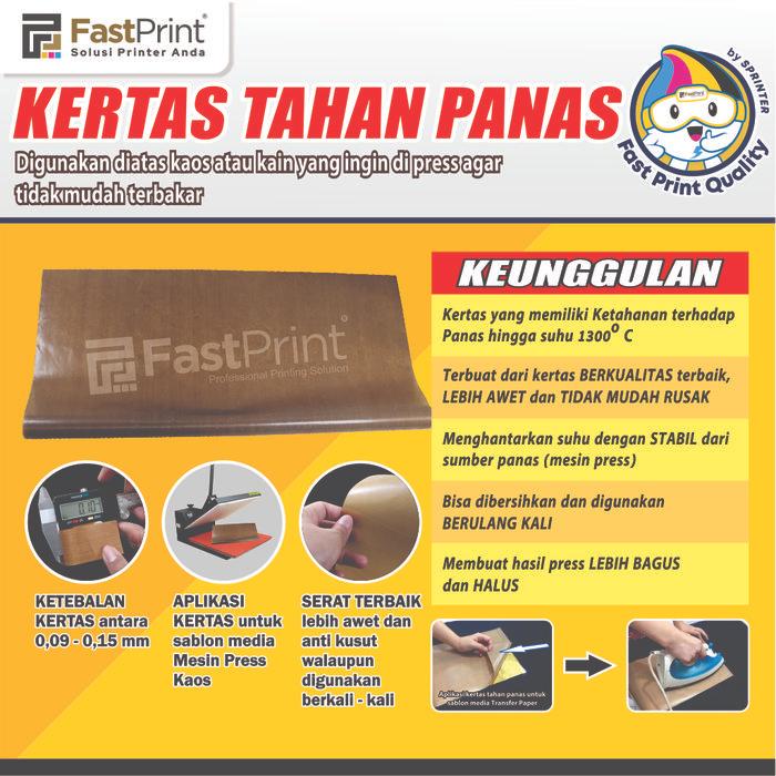 Kertas Teflon Tahan Panas Alas Mesin Press