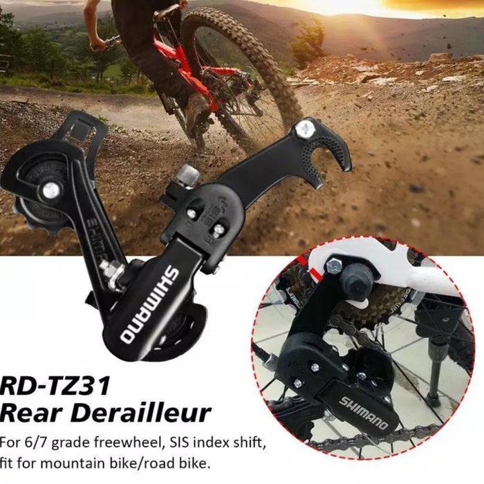 Rd Shimano 6 Speed Tz31 Medium Capit Tz31 Rd Jepit Rear Derailure Shimano 8 Speed Tz31 Rd Shimano 7