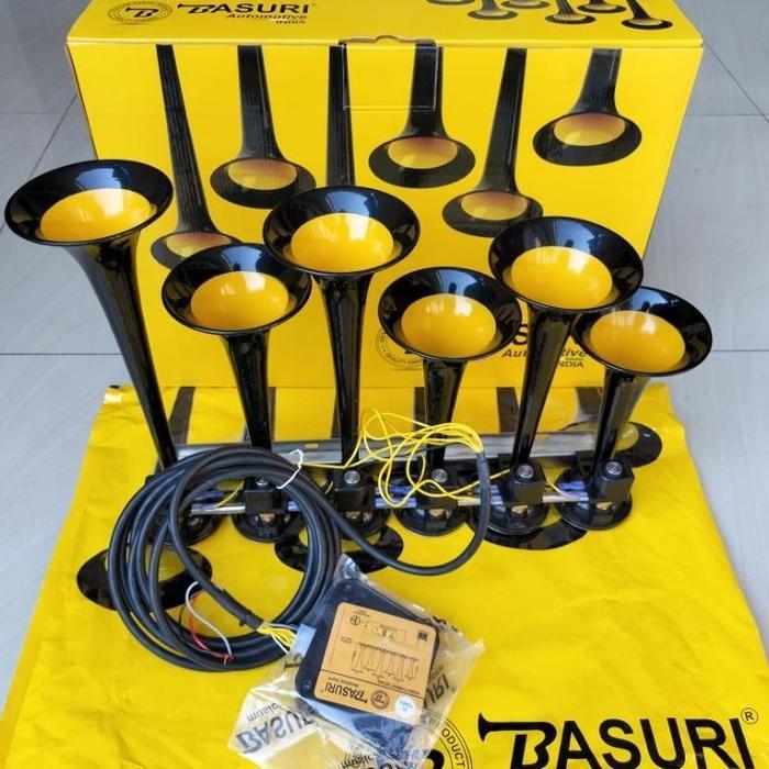 Klakson Basuri V4 Original India 12/24Volt - Versi 4 +remot