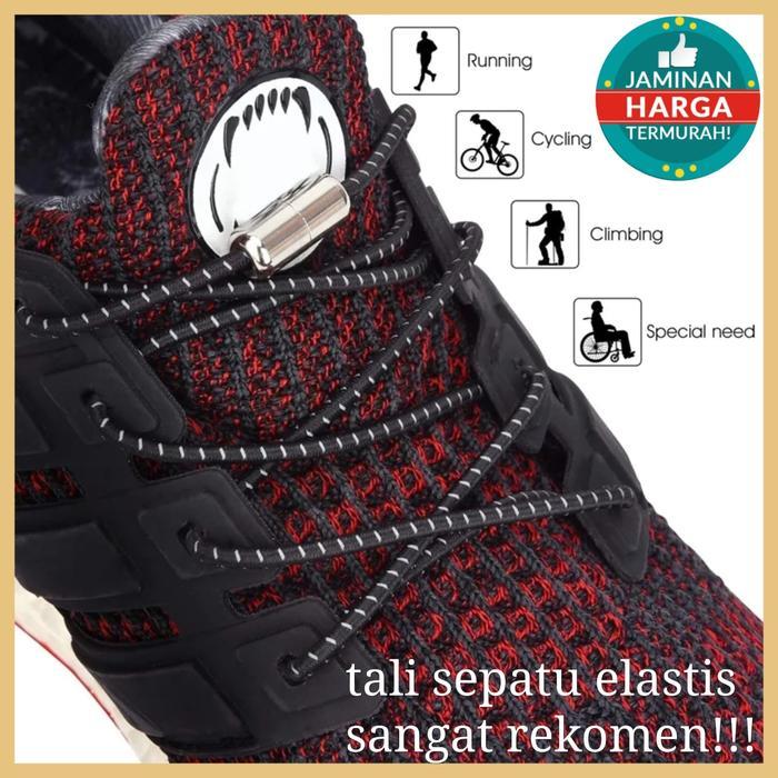 TERBARU TALI SEPATU ELASTIS TANPA IKAT TALI SEPATU BULAT PREMIUM