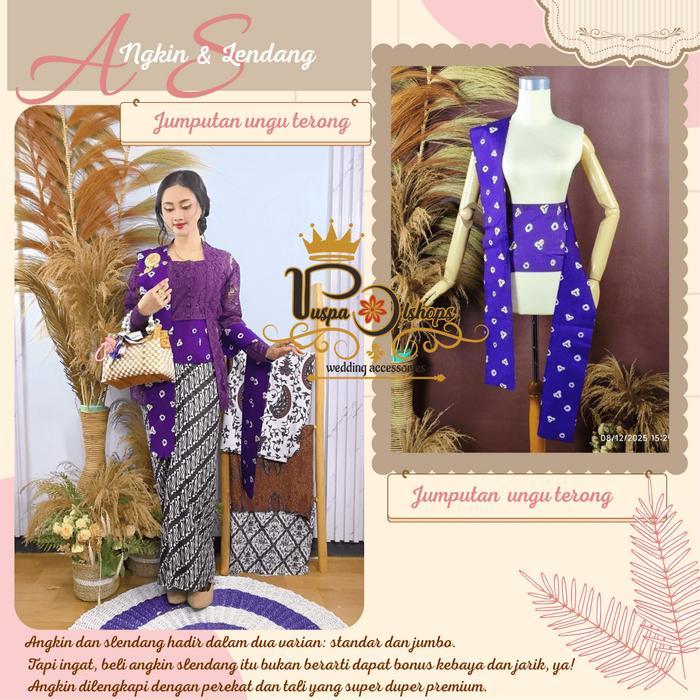 Paket Angkin Instan Dan Selendang Jumputan Standar Jumbo Angkin Jumputan Slendang Jumputan Good