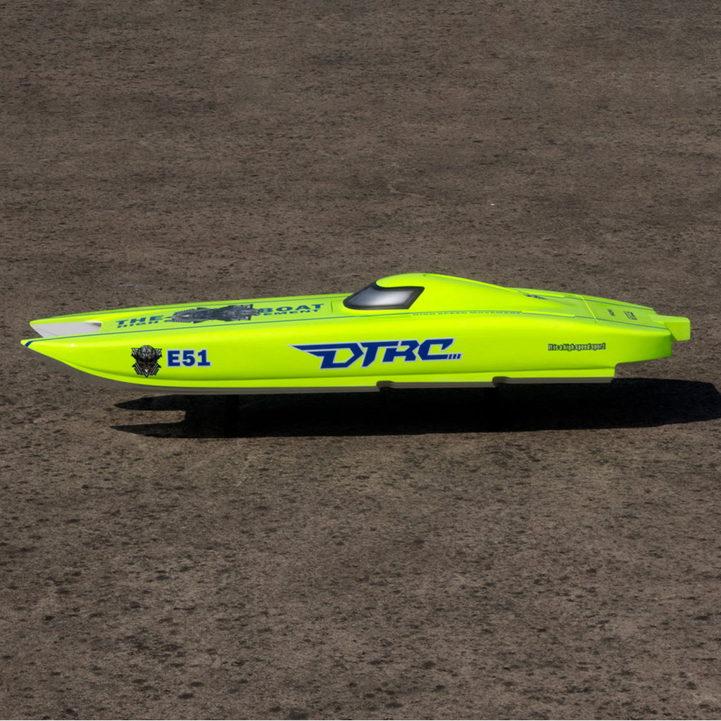 RC Boat DTRC E51 Fiber Glass Remote Control Boat High-speed RC Racing Boats Toys Models for Boys