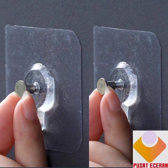 Hook paku gantungan tanpa paku gantungan jam dinding bingkai foto tanpa paku gantungan serbaguna