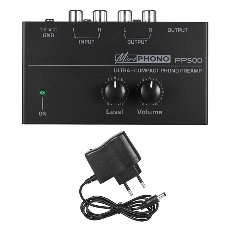 PROMO   Phono Preamp PP500 Audio Amplifier PP500 Phono Preamp Preamplifier with Level Volume Control