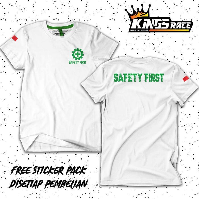 Baju Kaos Safety First K3 Keselamatan Kerja