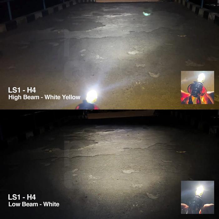 Lampu Led Motor Cbr Verza Vixion Scoopy Original H4 9Nine Luximos Ls 1 Dekat Putih Jauh Putih Kuning