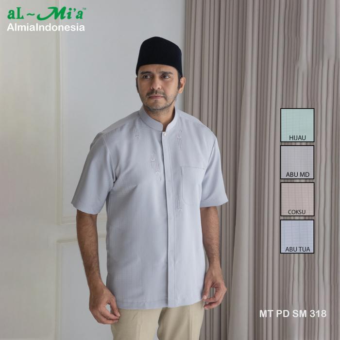 Baju Koko Al-Mia Mt Samra318 Lengan Pendek