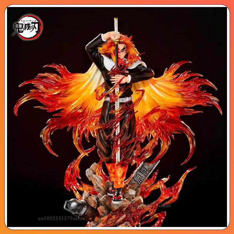 30cm Demon Slayer Rengoku Kyoujurou Anime Figure Rengoku Kyoujurou Figurine Pvc Model Statue