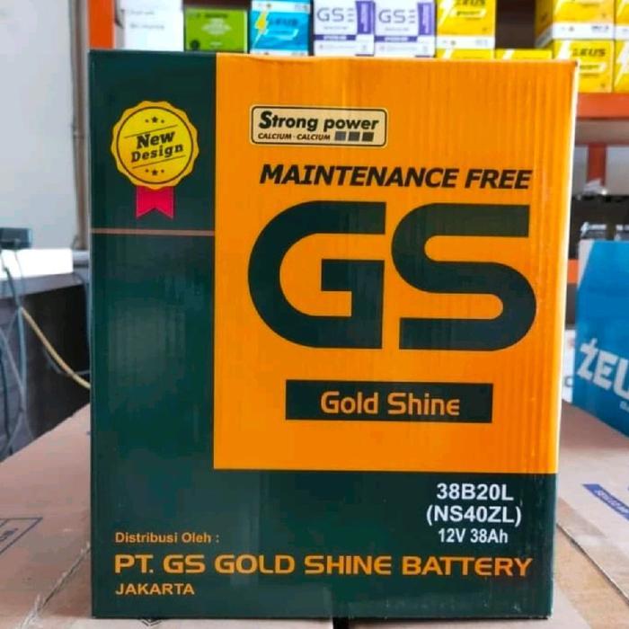 Aki Mobil Honda New City NS 40 ZL (38B20L)GS Gold Shine Accu MF