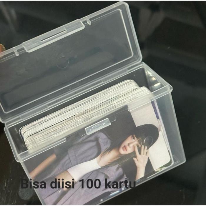 Box Container Penyimpanan Serbaguna Kartu Besar Plastik
