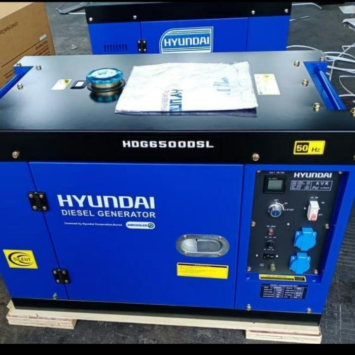 Genset Generator Silent Diesel Hyundai HDG 6500 DSL Genset Solar
