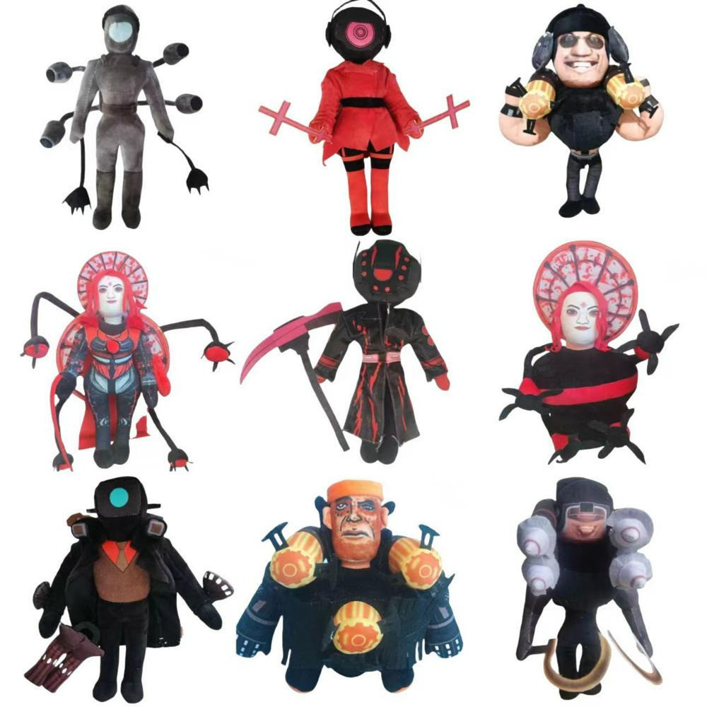 Skibidi Toilet Plush Toy Skibidi Toilet Titans Speaker Man Drill Man TV Man Plush Upgraded Drillman