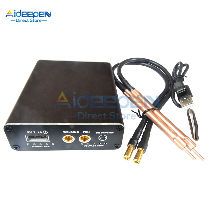 Spot Welder Portable 5 Gears Adjustable Mini Spot Welding Machine for 18650 Battery Spot Welding