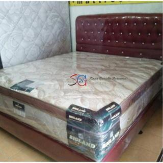 FULL SET BIGLAND UKURAN LENGKAP / KASUR SPRING BED DENGAN LAPISAN PLUSH TOP BIGLAND REGION - 100 x 2