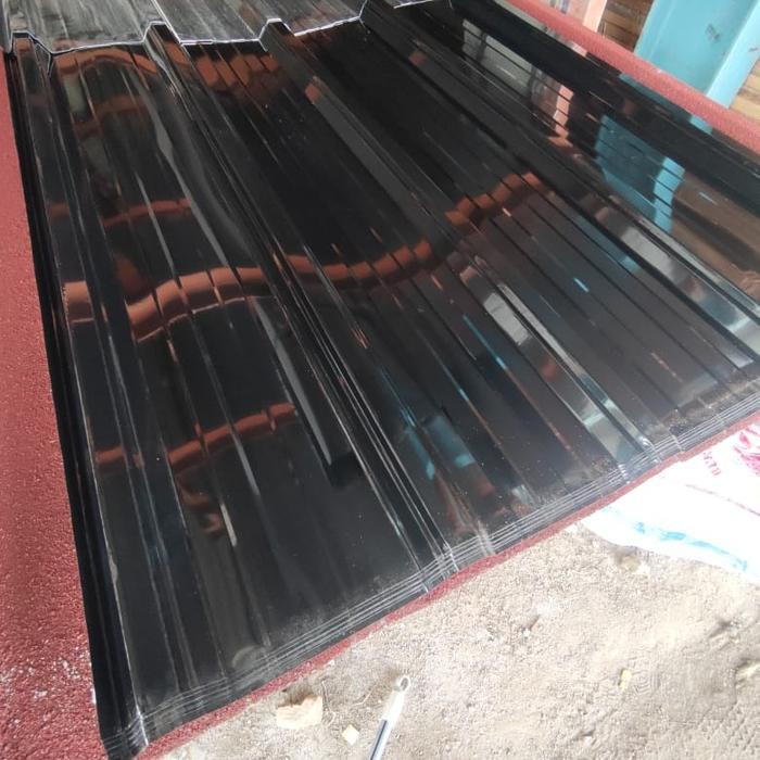 atap spandek polos warna hitam Gratis Ongkir