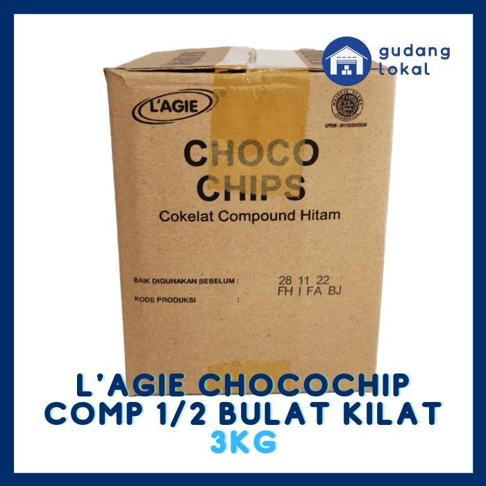 Choco Chips 1/2 Bulat Lagie 3Kg