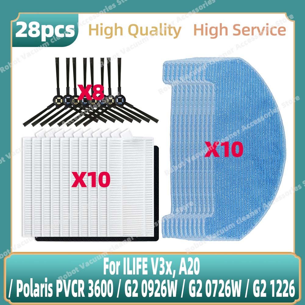 Compatible For Ilife V3X, A20 / Polaris Pvcr 3600 / G2 0926W / G2 0726W / G2 1226 Brush Hepa Filter
