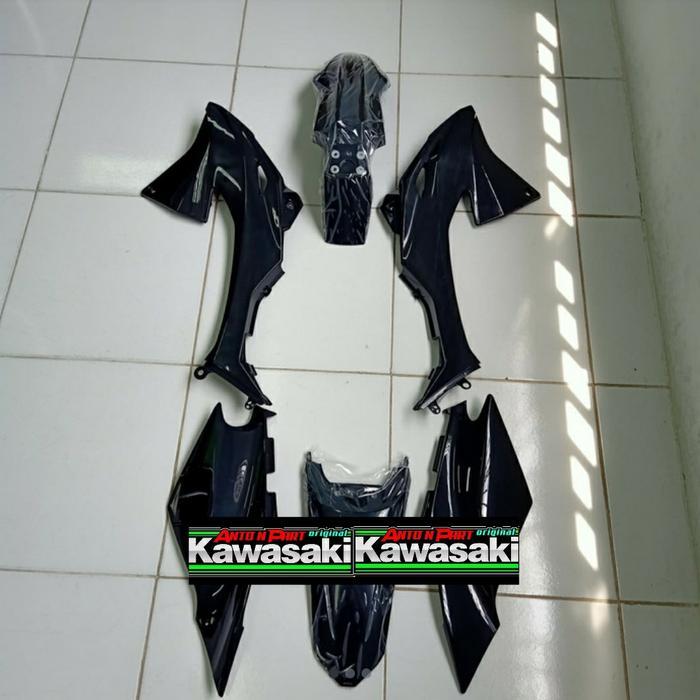 [Original] Body Set Klx Bf Hitam Polosoriginal Kawasaki