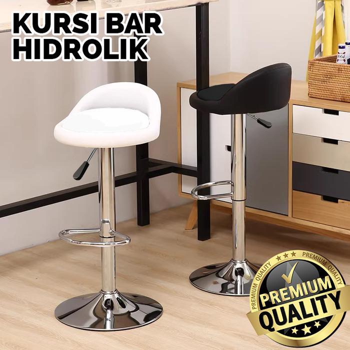 Morning Star Kursi Bar Minimalis Bar Stool Hidrolik Putar Adjustable Kursi Minibar Cafe Dapur