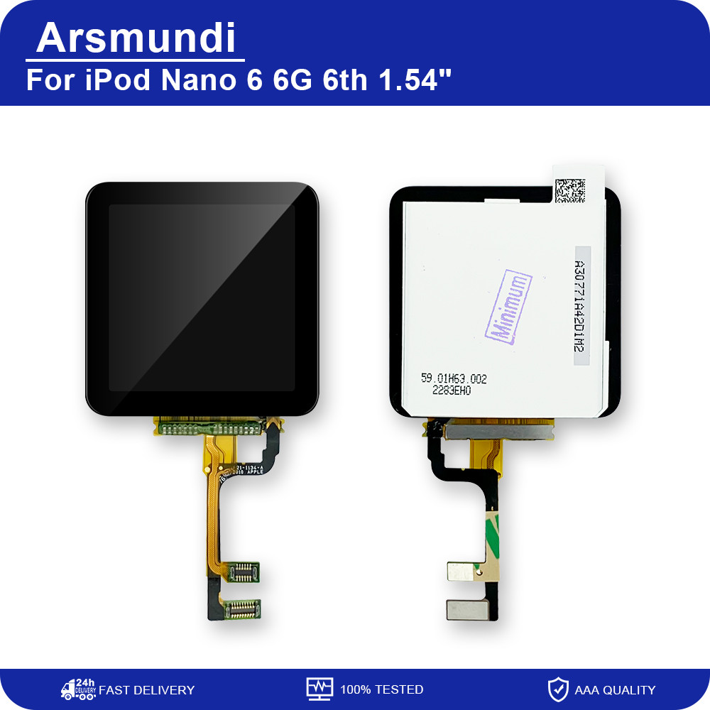 For Ipod Nano 6 6G 6Th Lcd Display Touch Screen Digitizer Assembly For Ipod Nano6 Replacement Parts
