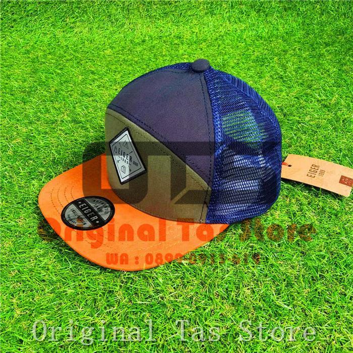 Topi Pria Eiger Ascov 910005737 Original Trucker Cap Navy