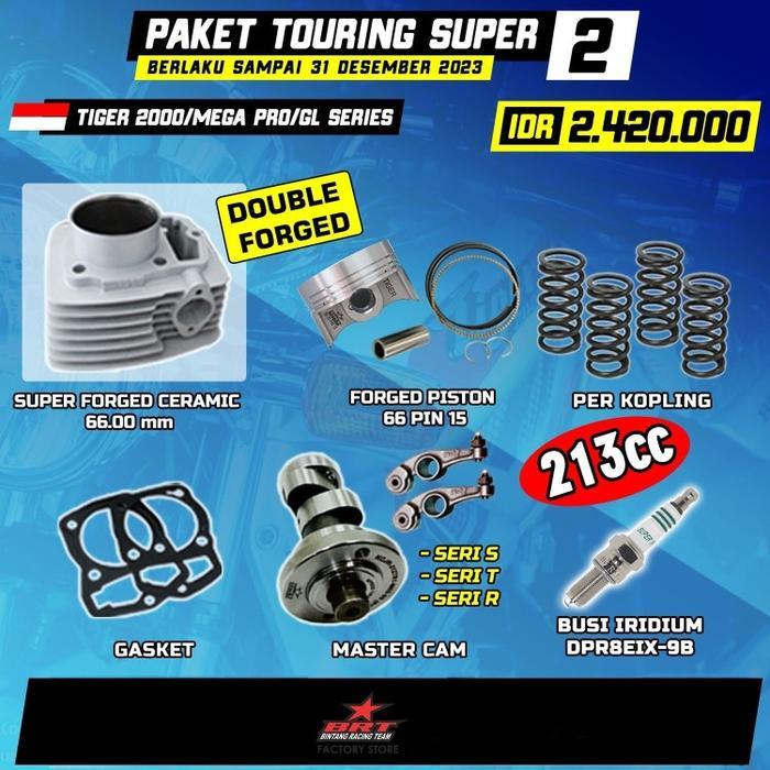 BRT Paket Touring 2 Tiger 200 Block Ceramic-Piston-Per Kopling-NokenAS
