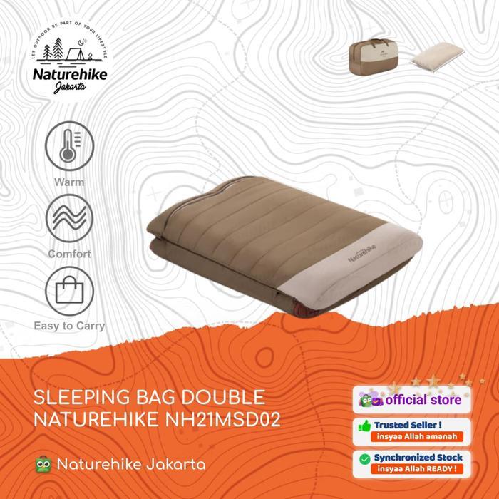 SLEEPING BAG SELIMUT CAMPING DOUBLE / 2 ORANG NATUREHIKE NH21MSD02