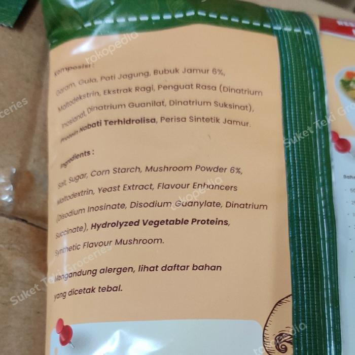 "New" Kaldu Jamur Motovegan Penyedap Alami 500gr HALAL Mantap