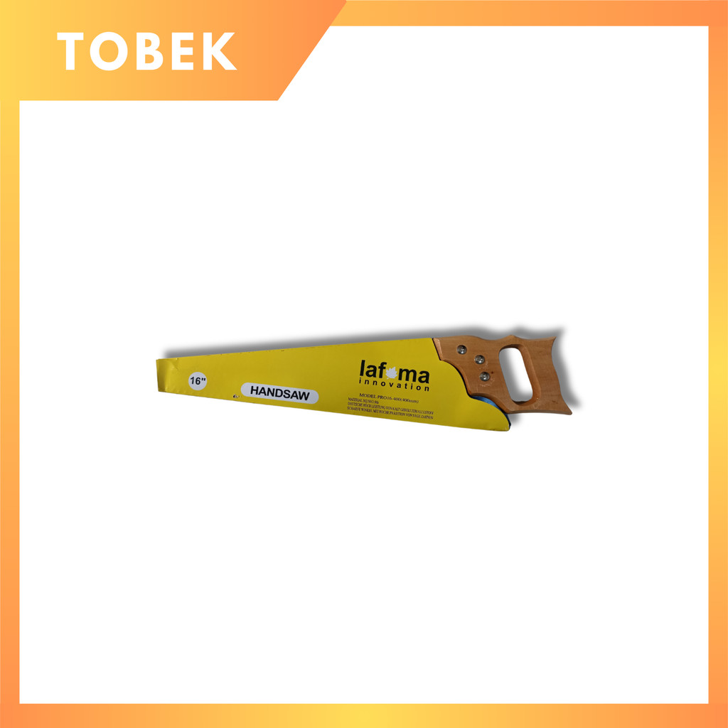 LAFUMA | Gergaji Potong Kayu 16 Inci | Gergaji Tangan Tajam Kuat Awet